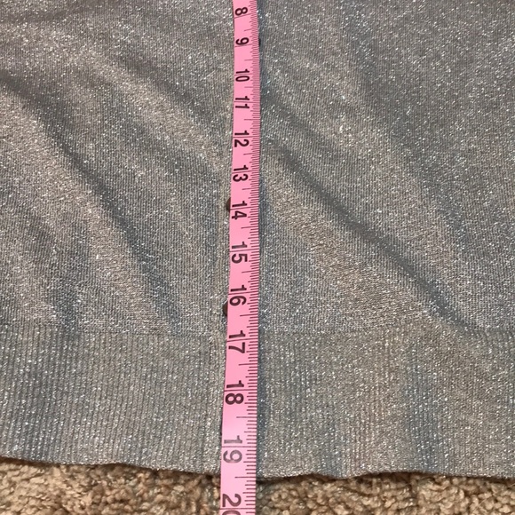 White & Warren Silver Sparkly Cardigan - Picture 5 of 5